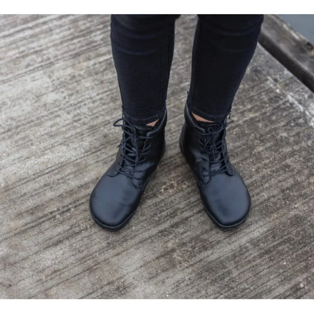 ZAQQ Quintic Vegan Barefoot Winter Boots in Black with Zipper size EU37 - Picture 8 of 9